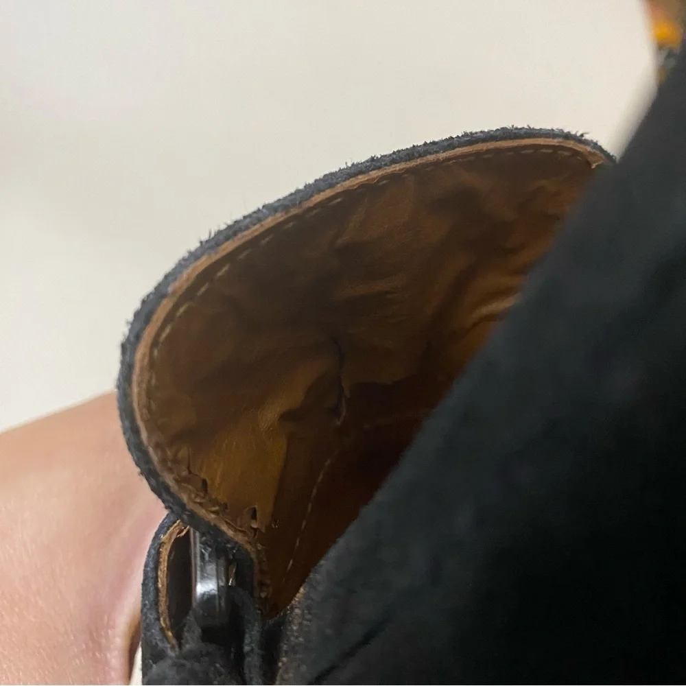 Franco Sarto Shoes Womens Size 8 Darius Black Leather Pointed Toe Loafers - Picture 5 of 10